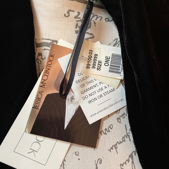 Jessica McClintock velvet shawl NWT - Picture 4 of 4